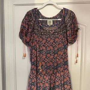 Bell by Alicia Bell Maxi Dress (blue with pink shells)